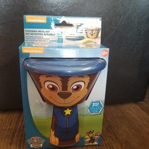 Paw Patrol Chase Stacking Meal set (plate, bowl, cup)
